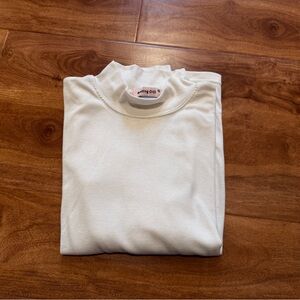 Elegant White Mock Neck Top